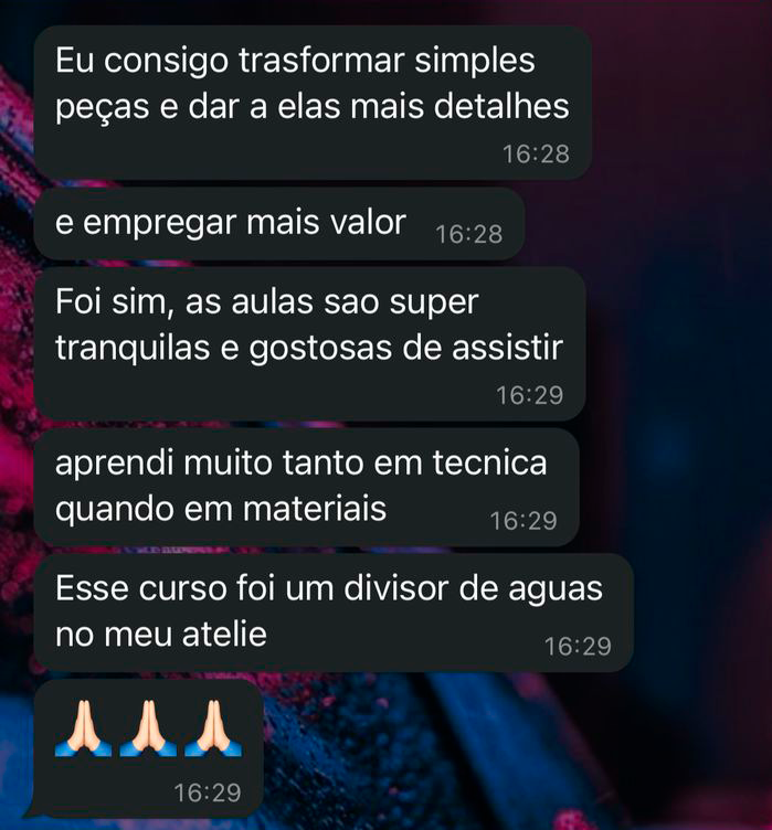 Depoimento de aluna